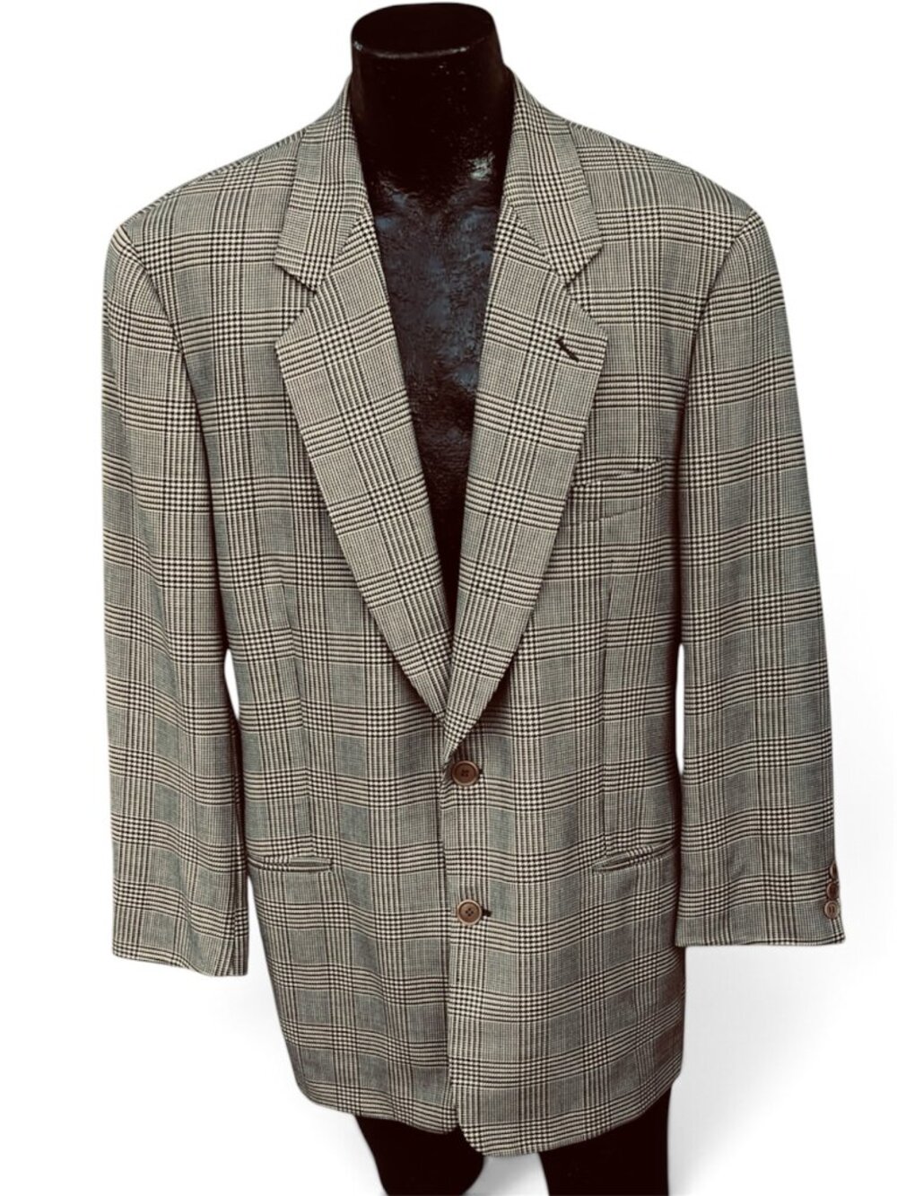 Giorgio Armani Blazer | Glen Plaid Wool | 42R | Italy
